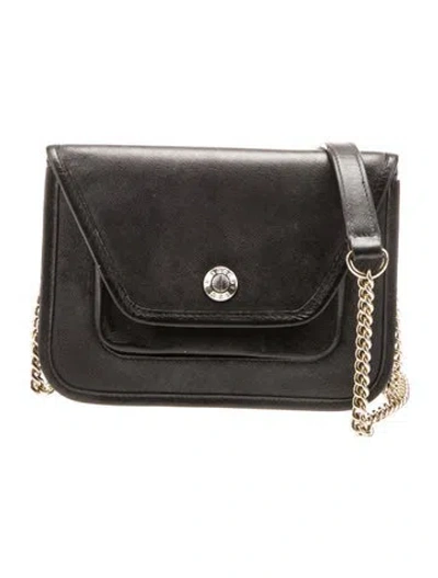 Pre-owned Henri Bendel Leather Shoulder Bag In Black
