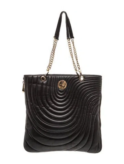 Pre-owned Henri Bendel Leather Shoulder Bag In Black