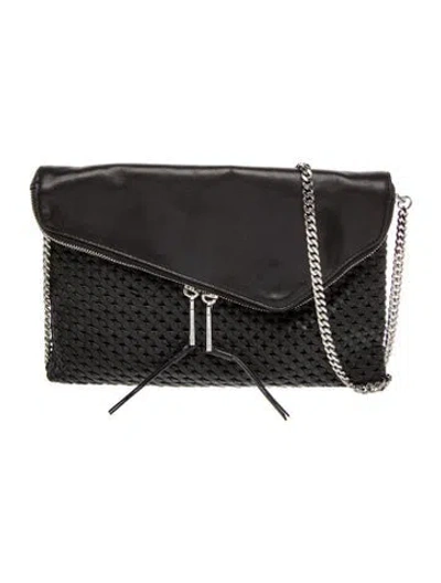 Pre-owned Henri Bendel Leather Shoulder Bag In Black