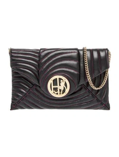 Pre-owned Henri Bendel Leather Shoulder Bag In Black