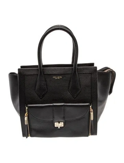 Pre-owned Henri Bendel Leather Shoulder Bag In Black