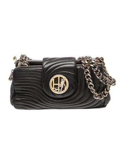 Pre-owned Henri Bendel Leather Shoulder Bag In Black