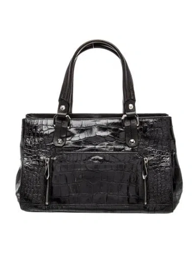 Pre-owned Henri Bendel Leather Shoulder Bag In Black