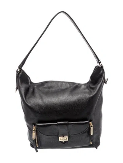 Pre-owned Henri Bendel Leather Shoulder Bag In Black