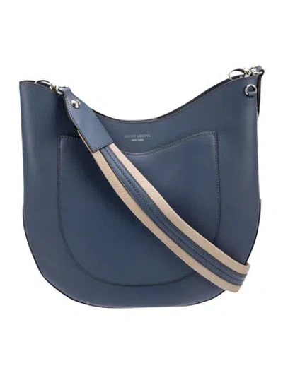 Pre-owned Henri Bendel Leather Shoulder Bag In Blue