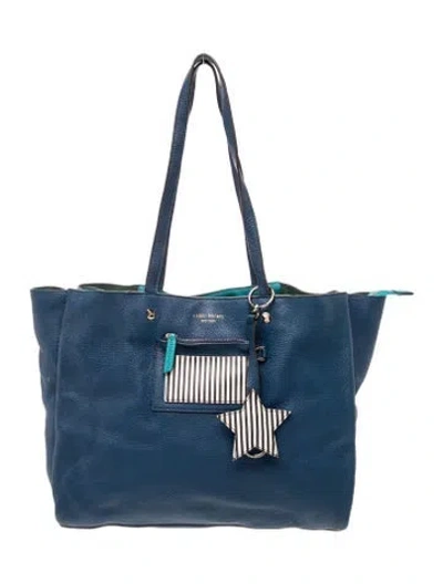 Pre-owned Henri Bendel Leather Shoulder Bag In Blue