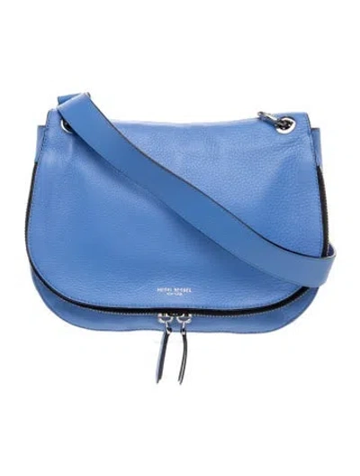 Pre-owned Henri Bendel Leather Shoulder Bag In Blue