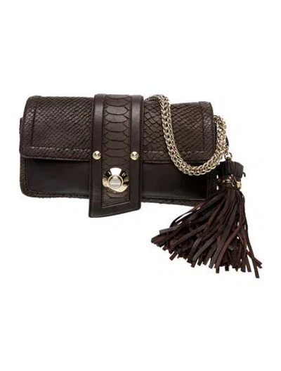 Pre-owned Henri Bendel Leather Shoulder Bag In Brown