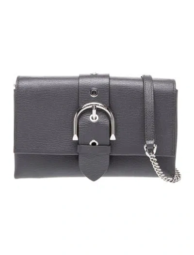 Pre-owned Henri Bendel Leather Shoulder Bag In Gray