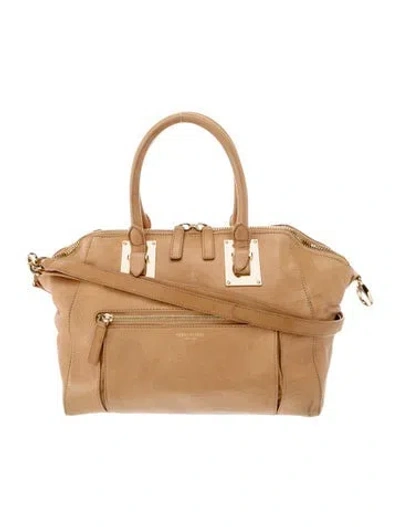 Pre-owned Henri Bendel Leather Shoulder Bag In Neutral