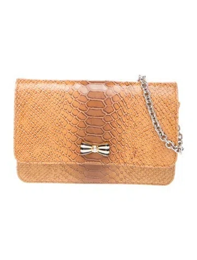 Pre-owned Henri Bendel Leather Shoulder Bag In Neutral