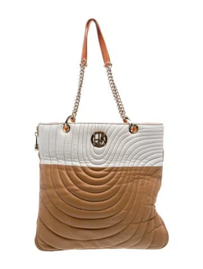 Pre-owned Henri Bendel Leather Shoulder Bag In Neutral