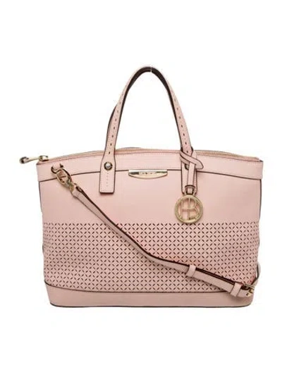 Pre-owned Henri Bendel Leather Shoulder Bag In Pink