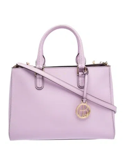 Pre-owned Henri Bendel Leather Shoulder Bag In Purple