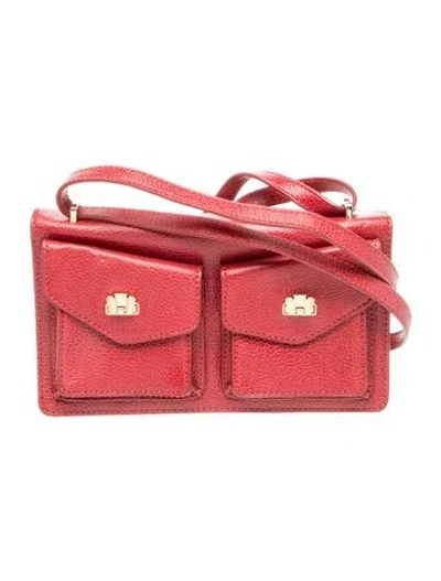 Pre-owned Henri Bendel Leather Shoulder Bag In Red