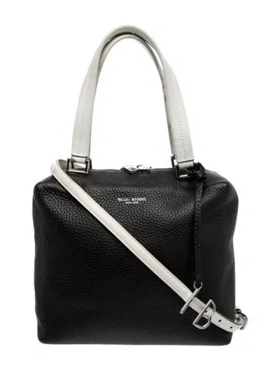 Pre-owned Henri Bendel Leather Top Handle Bag In Black