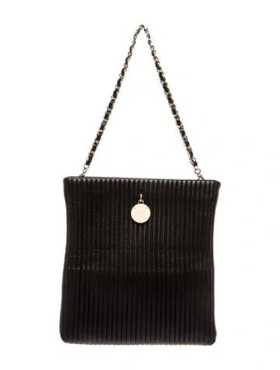 Pre-owned Henri Bendel Leather Top Handle Bag In Black