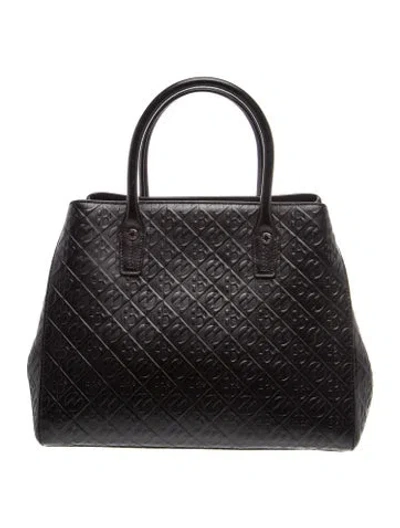 Pre-owned Henri Bendel Leather Top Handle Bag In Black