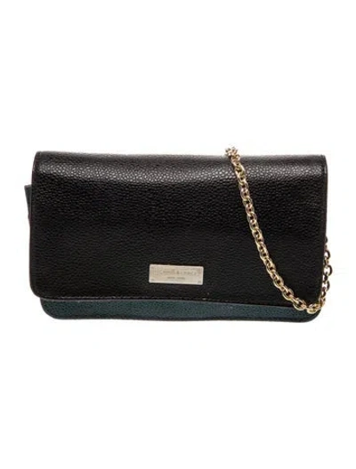 Pre-owned Henri Bendel Leather Top Handle Bag In Black