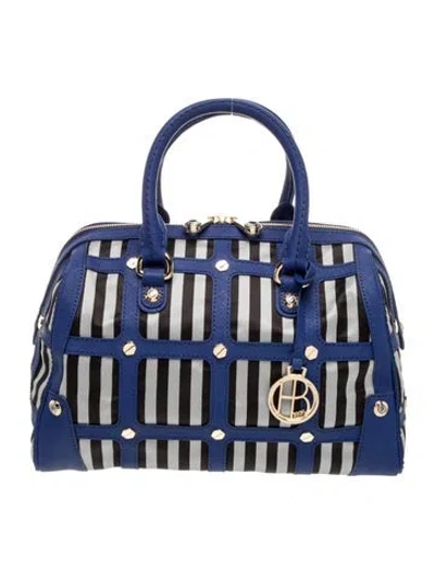 Pre-owned Henri Bendel Leather Top Handle Bag In Blue