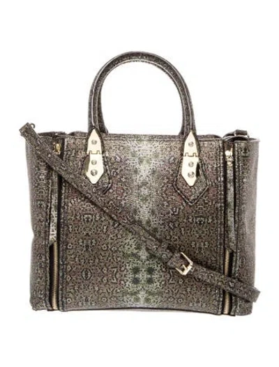 Pre-owned Henri Bendel Leather Top Handle Bag In Brown