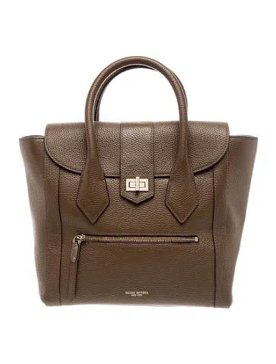 Pre-owned Henri Bendel Leather Top Handle Bag In Brown