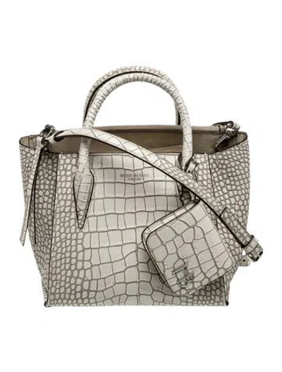 Pre-owned Henri Bendel Leather Top Handle Bag In Neutral