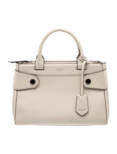 Pre-owned Henri Bendel Leather Top Handle Bag In Neutral