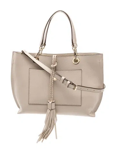 Pre-owned Henri Bendel Leather Top Handle Bag In Neutral