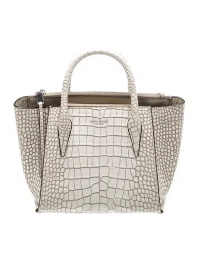 Pre-owned Henri Bendel Leather Top Handle Bag In Neutral