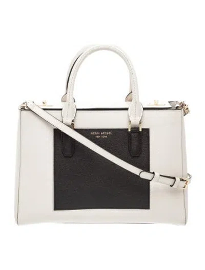 Pre-owned Henri Bendel Leather Top Handle Bag In Neutral