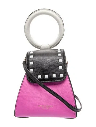 Pre-owned Henri Bendel Leather Top Handle Bag In Pink