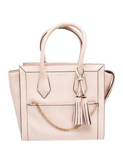 Pre-owned Henri Bendel Leather Top Handle Bag In Pink