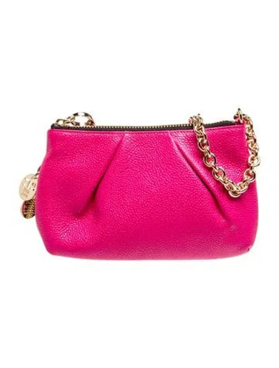 Pre-owned Henri Bendel Leather Top Handle Bag In Pink