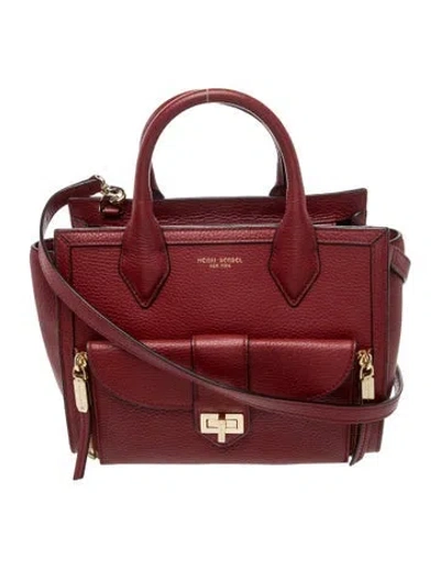 Pre-owned Henri Bendel Leather Top Handle Bag In Red