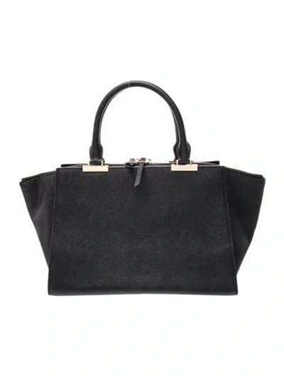 Pre-owned Henri Bendel Leather Tote In Black