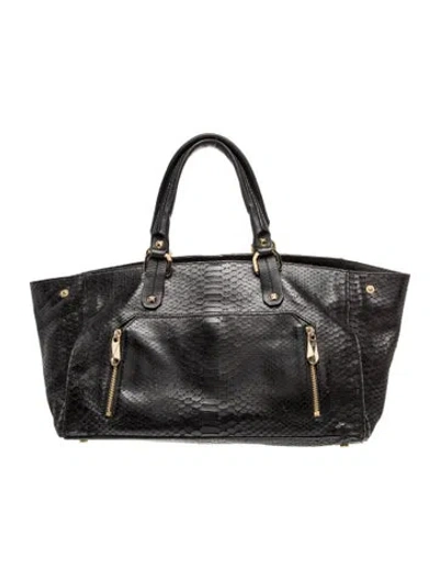 Pre-owned Henri Bendel Leather Tote In Black