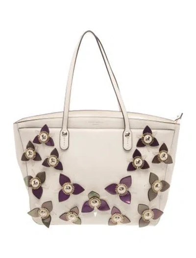 Pre-owned Henri Bendel Leather Tote In Neutral