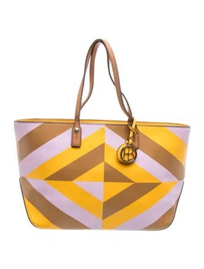 Pre-owned Henri Bendel Leather Tote In Neutral
