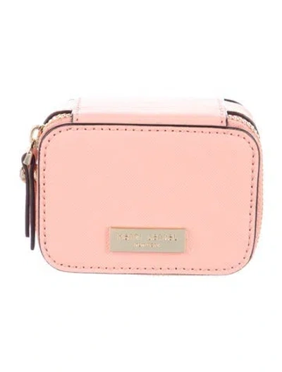 Pre-owned Henri Bendel Leather Travel Case In Pink
