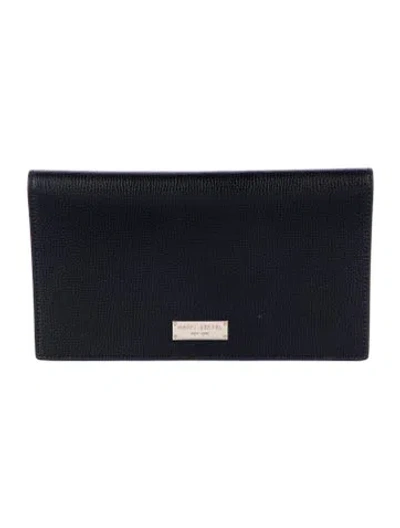 Pre-owned Henri Bendel Leather Wallet In Black