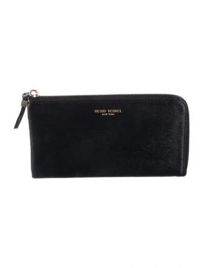 Pre-owned Henri Bendel Leather Wallet In Black