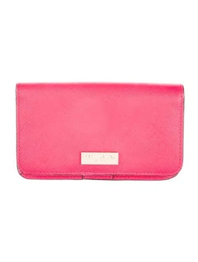 Pre-owned Henri Bendel Leather Wallet In Red