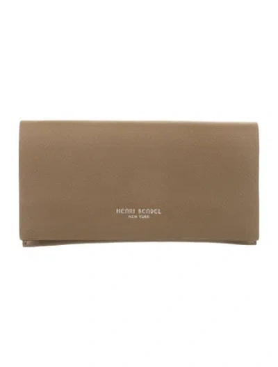 Pre-owned Henri Bendel Magnetic Sunglass Case In Brown