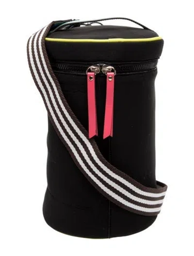 Pre-owned Henri Bendel Neoprene Bucket Bag In Black