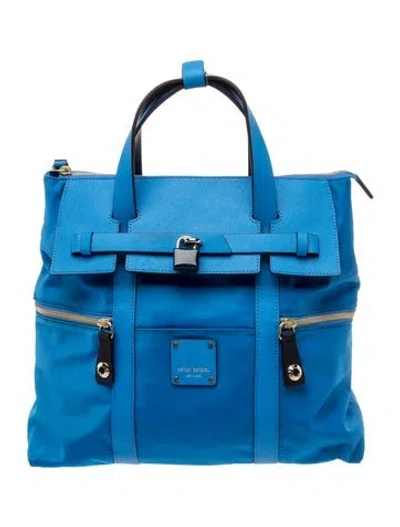 Pre-owned Henri Bendel Nylon Backpack In Blue