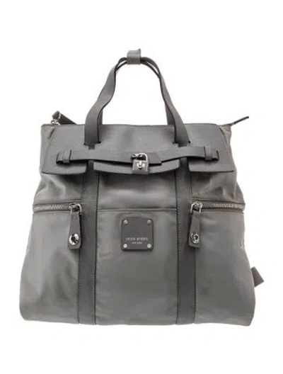 Pre-owned Henri Bendel Nylon Backpack In Gray