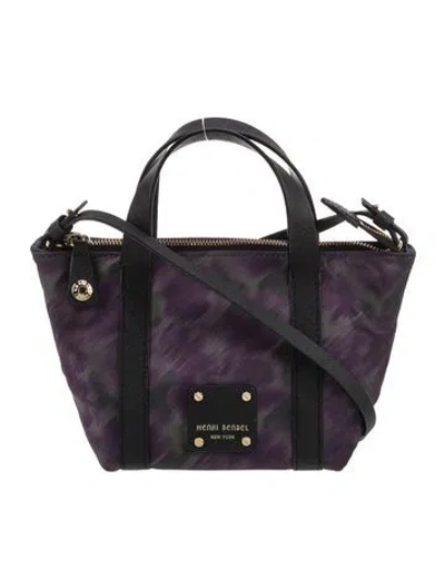 Pre-owned Henri Bendel Nylon Crossbody Bag In Purple