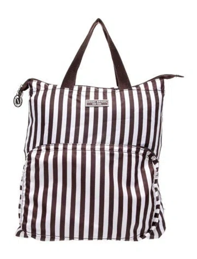 Pre-owned Henri Bendel Nylon Messenger Bag In Blue