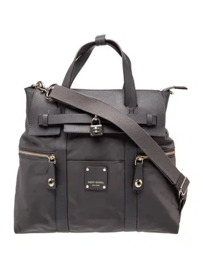 Pre-owned Henri Bendel Nylon Messenger Bag In Gray